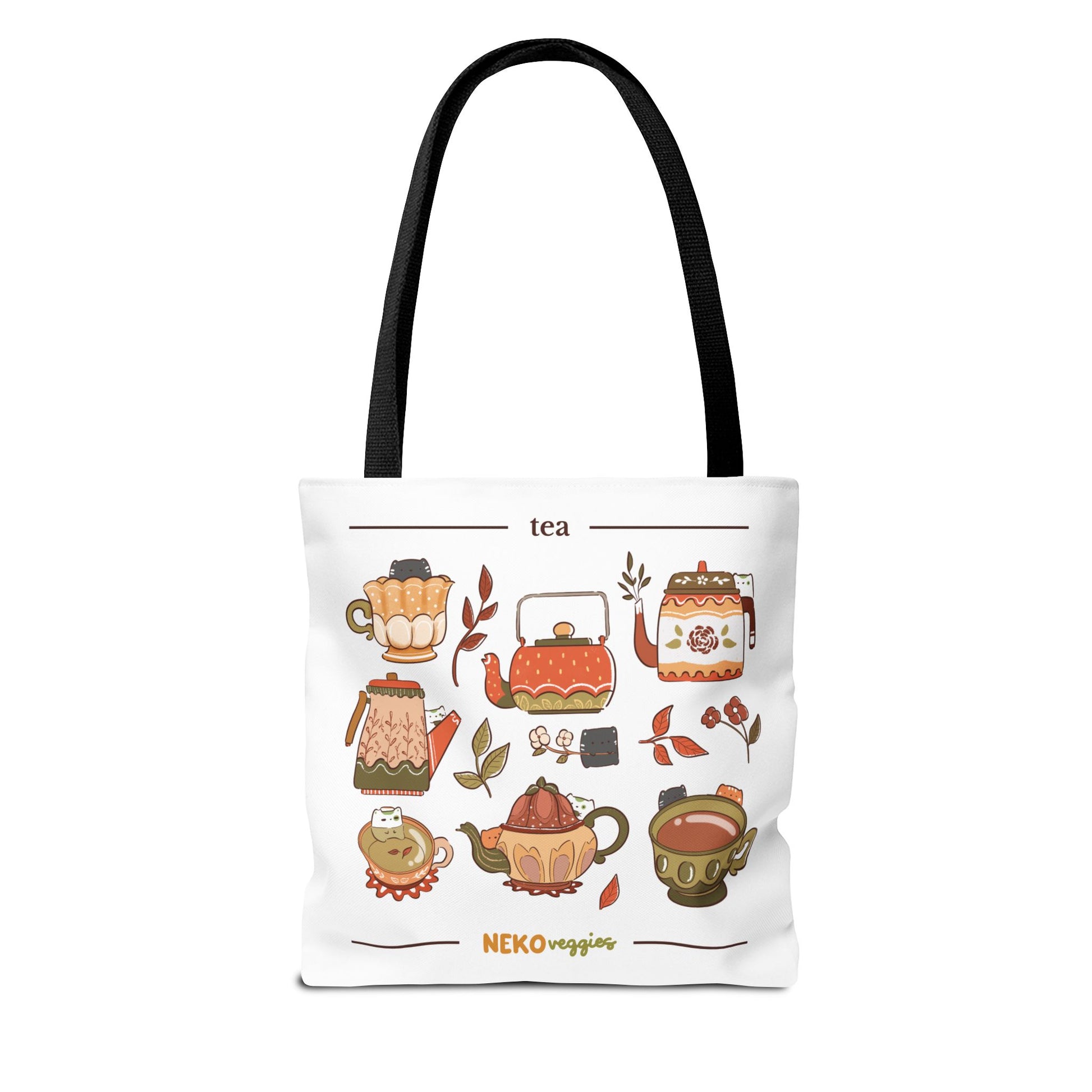 Charming Illustrated Tote Bag - Perfect for Foodies, Tea Lovers, Market Days, Gift Ideas, Home Decor | Merch