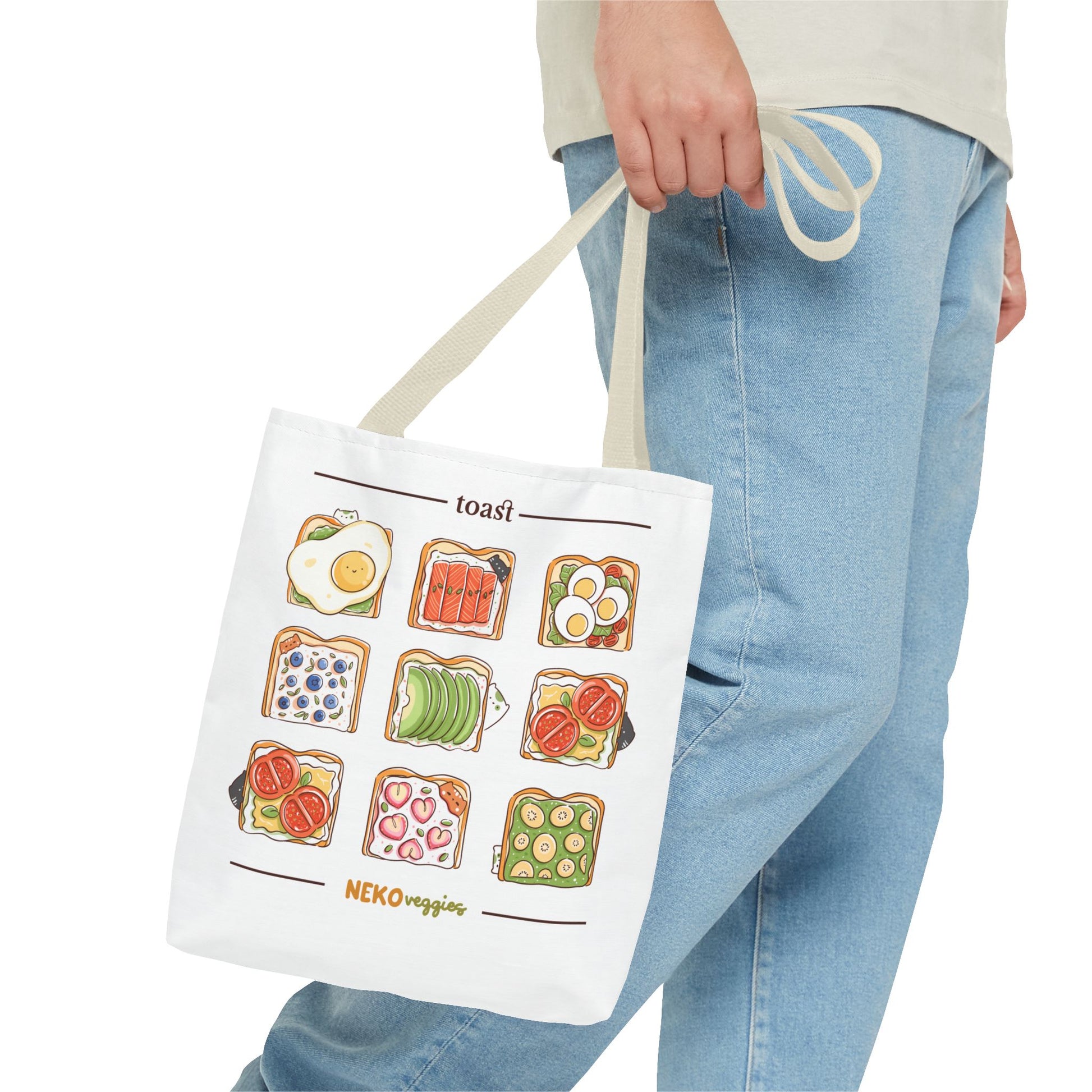Charming Illustrated Tote Bag - Perfect for Foodies, Tea Lovers, Market Days, Gift Ideas, Home Decor | Merch