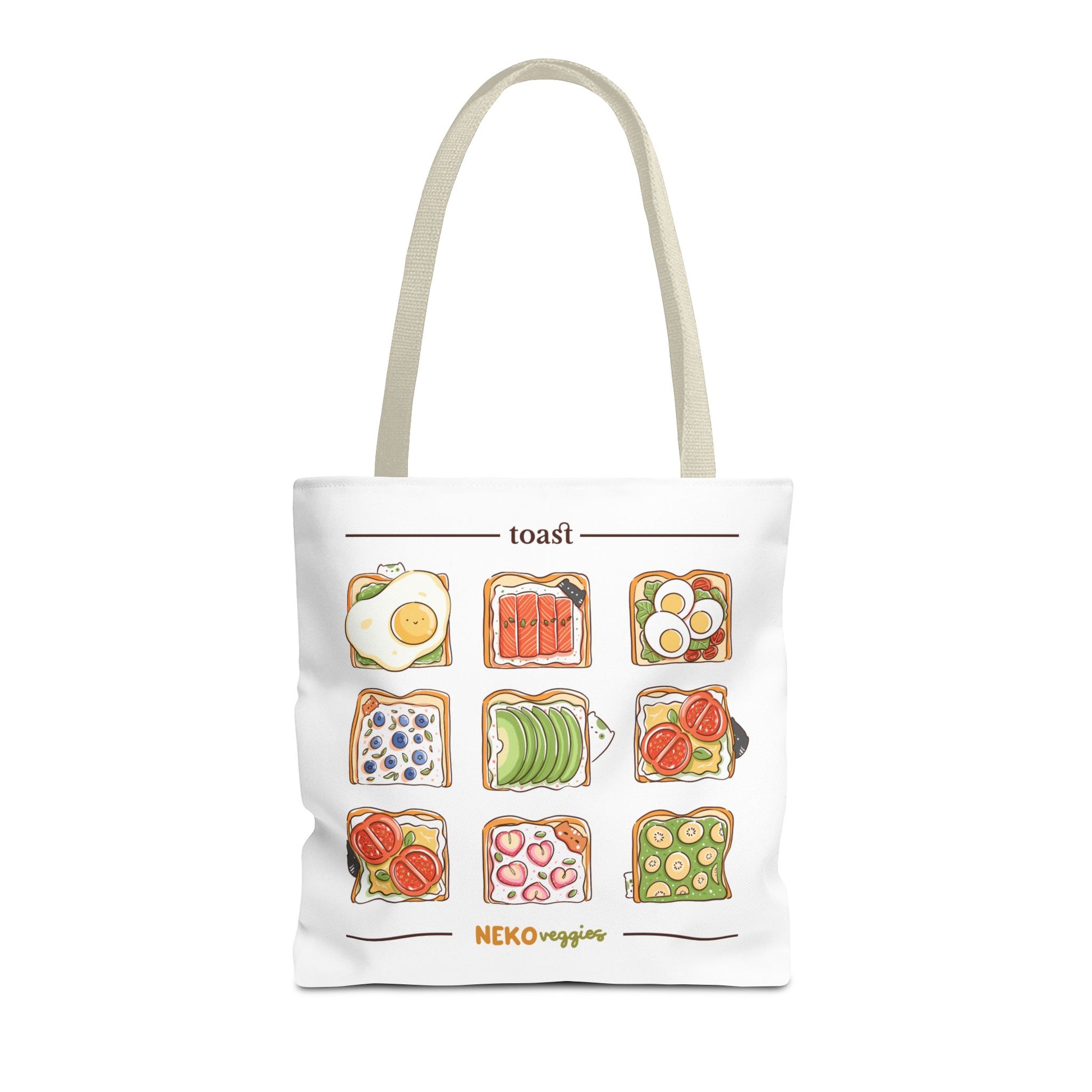 Charming Illustrated Tote Bag - Perfect for Foodies, Tea Lovers, Market Days, Gift Ideas, Home Decor | Merch