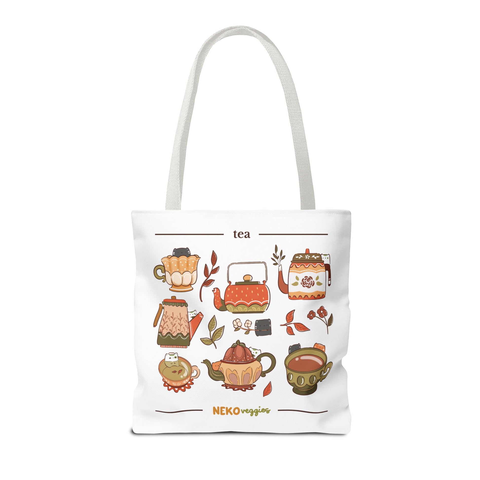 Charming Illustrated Tote Bag - Perfect for Foodies, Tea Lovers, Market Days, Gift Ideas, Home Decor | Merch
