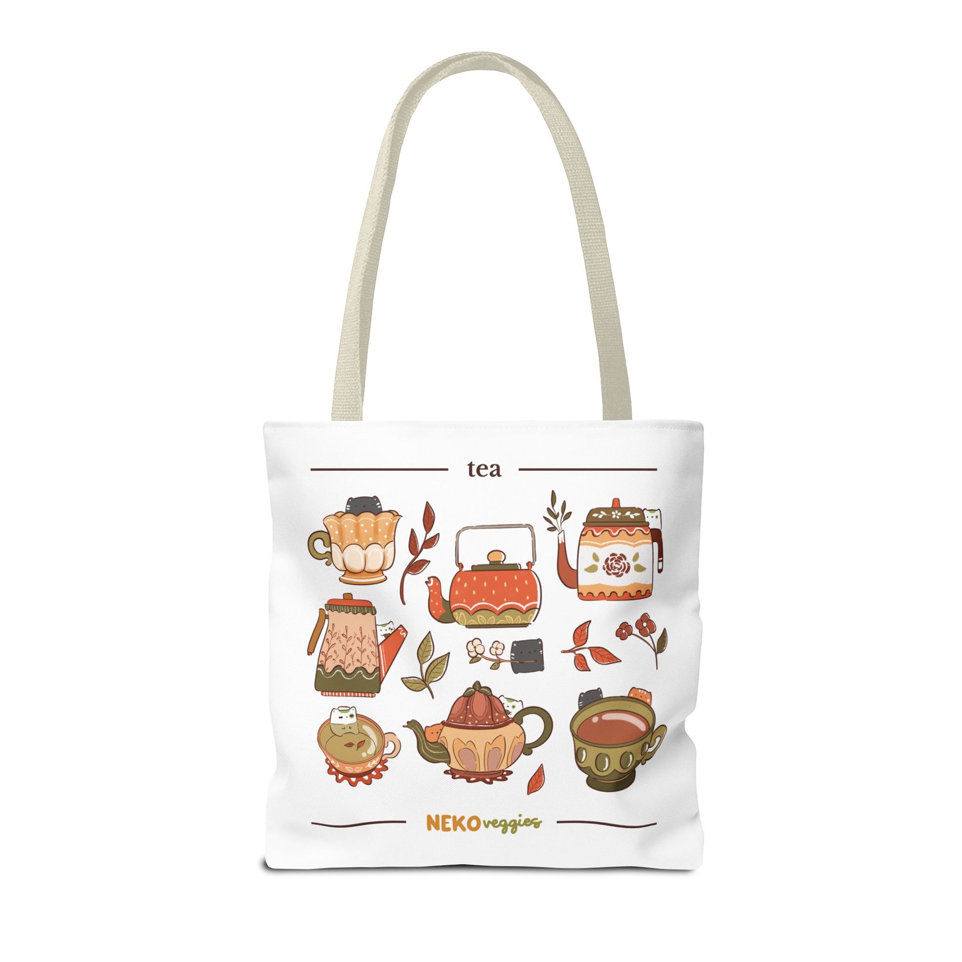 Charming Illustrated Tote Bag - Perfect for Foodies, Tea Lovers, Market Days, Gift Ideas, Home Decor | Merch