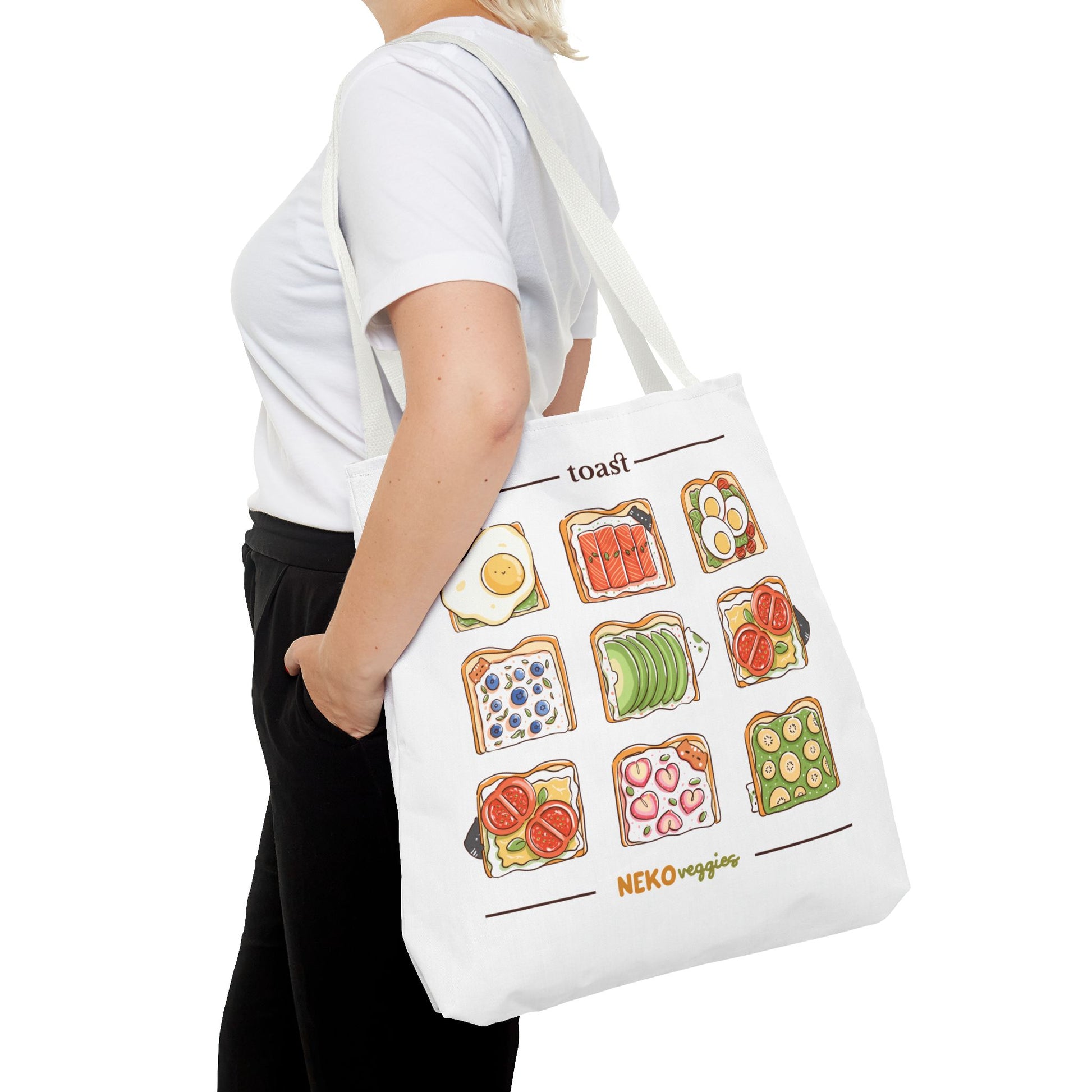 Charming Illustrated Tote Bag - Perfect for Foodies, Tea Lovers, Market Days, Gift Ideas, Home Decor | Merch