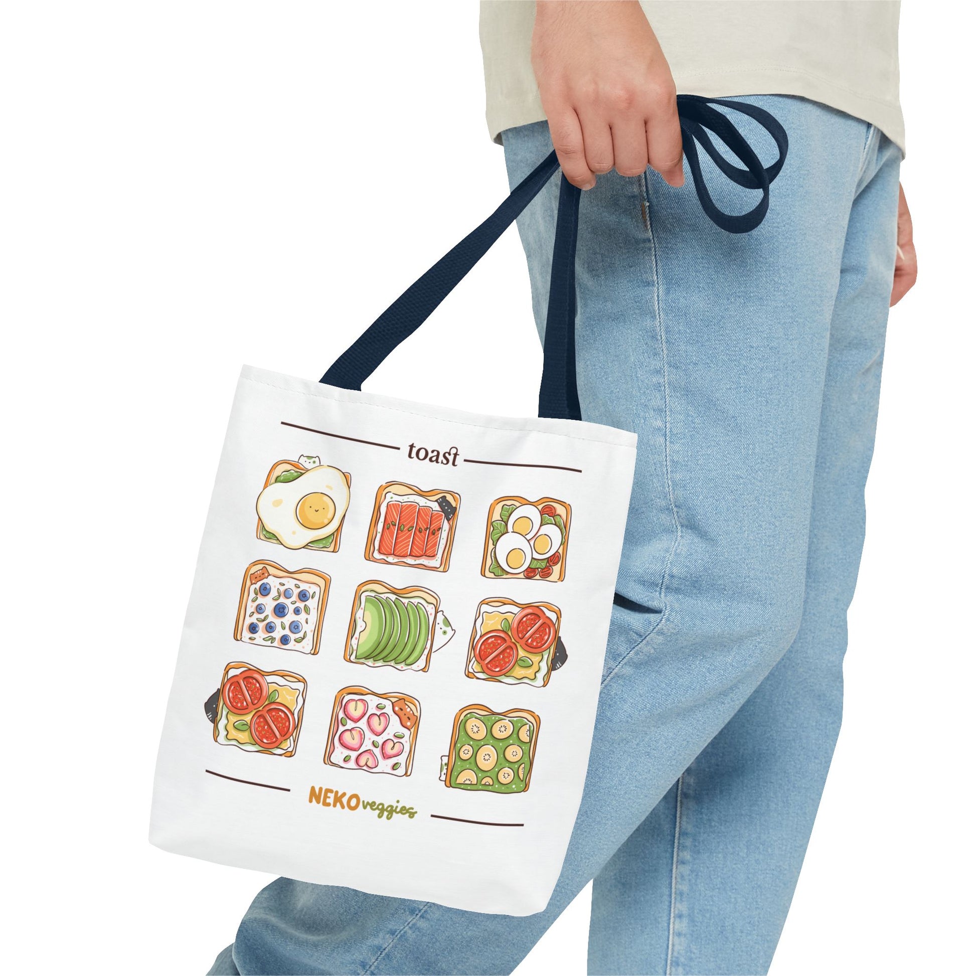 Charming Illustrated Tote Bag - Perfect for Foodies, Tea Lovers, Market Days, Gift Ideas, Home Decor | Merch