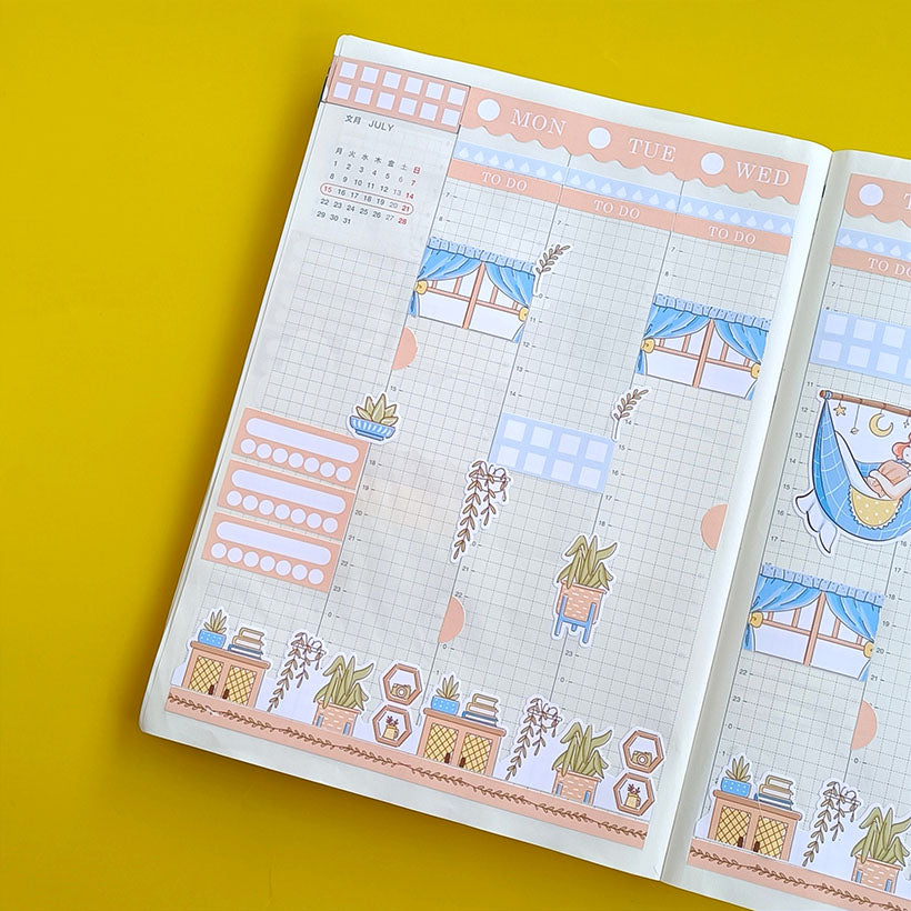 Serene Sweet Dreams Hobonichi Cousin Weekly Kit - hcwk089