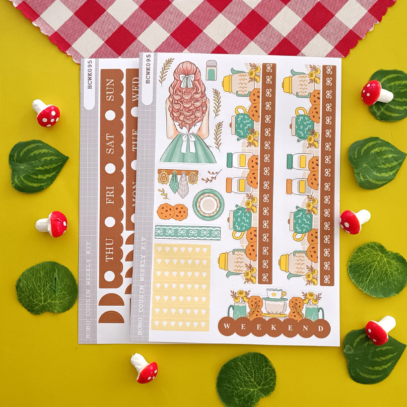 Kitchen | Crowning Glory | Hobonichi Cousin Weekly Kit - hcwk095