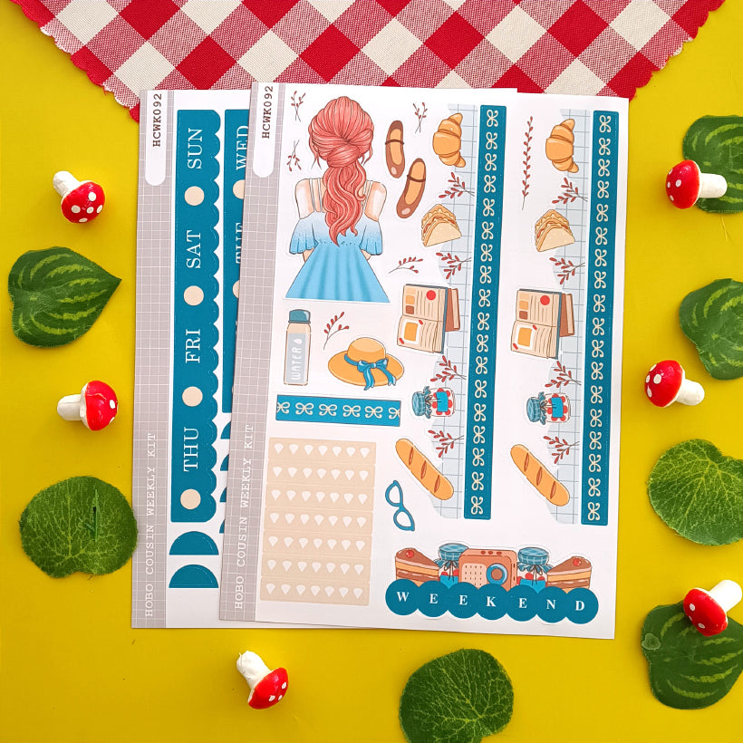 Picnic | Crowning Glory | Hobonichi Cousin Weekly Kit - hcwk092