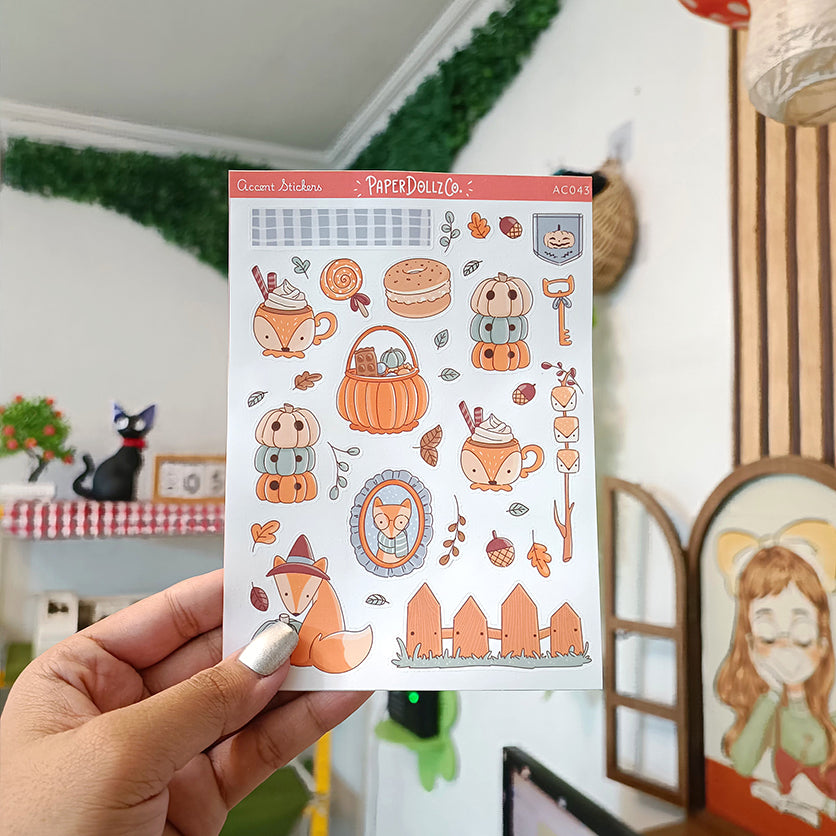 Fluffy Tails | Accent Sticker | PaperDollzCo | ac043