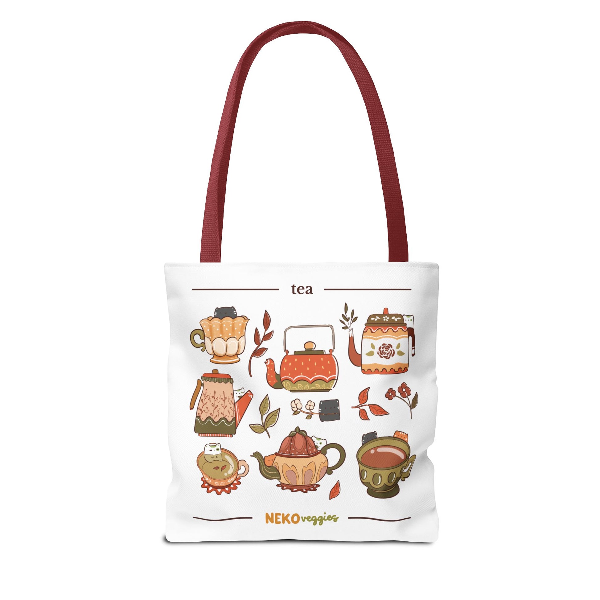Charming Illustrated Tote Bag - Perfect for Foodies, Tea Lovers, Market Days, Gift Ideas, Home Decor | Merch
