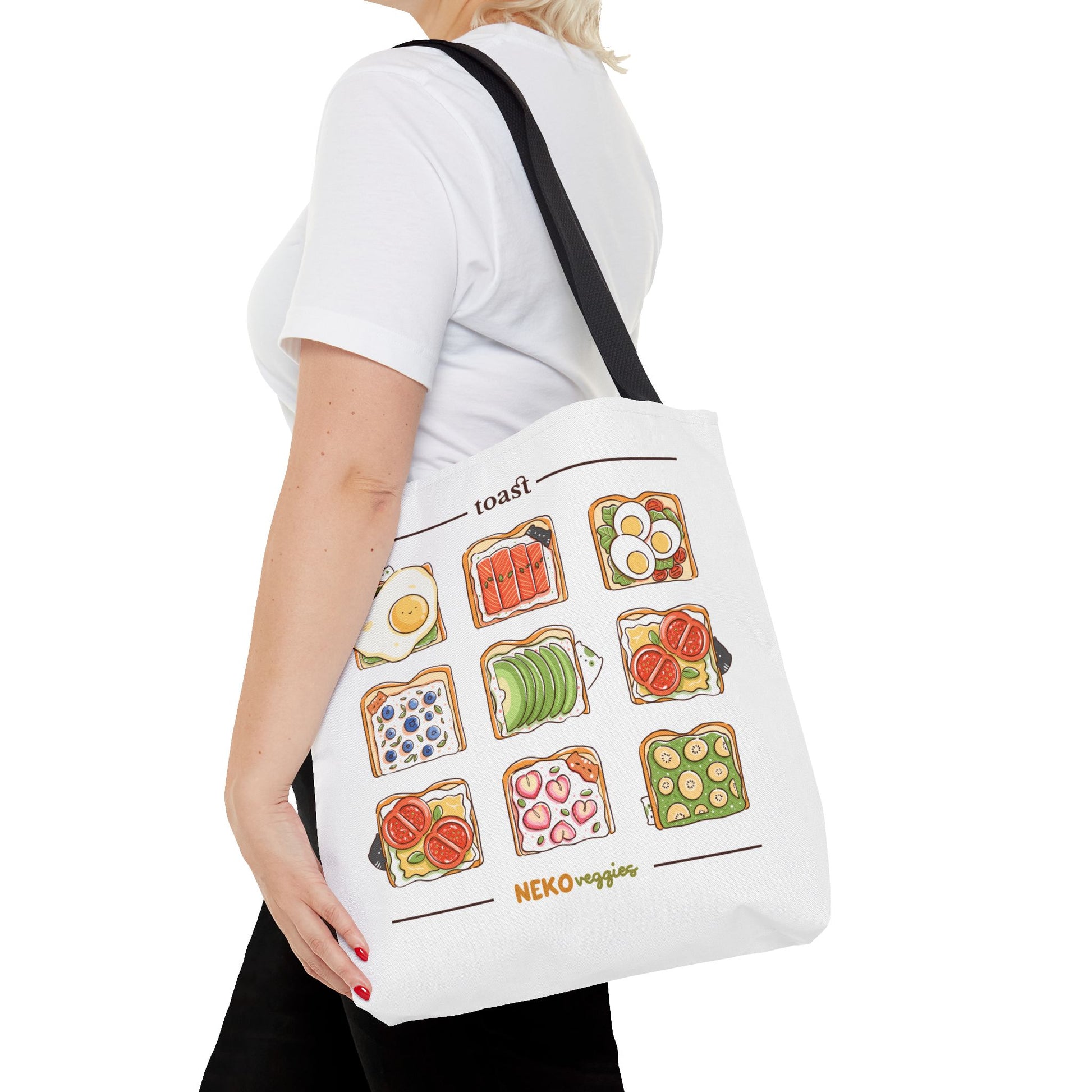 Charming Illustrated Tote Bag - Perfect for Foodies, Tea Lovers, Market Days, Gift Ideas, Home Decor | Merch