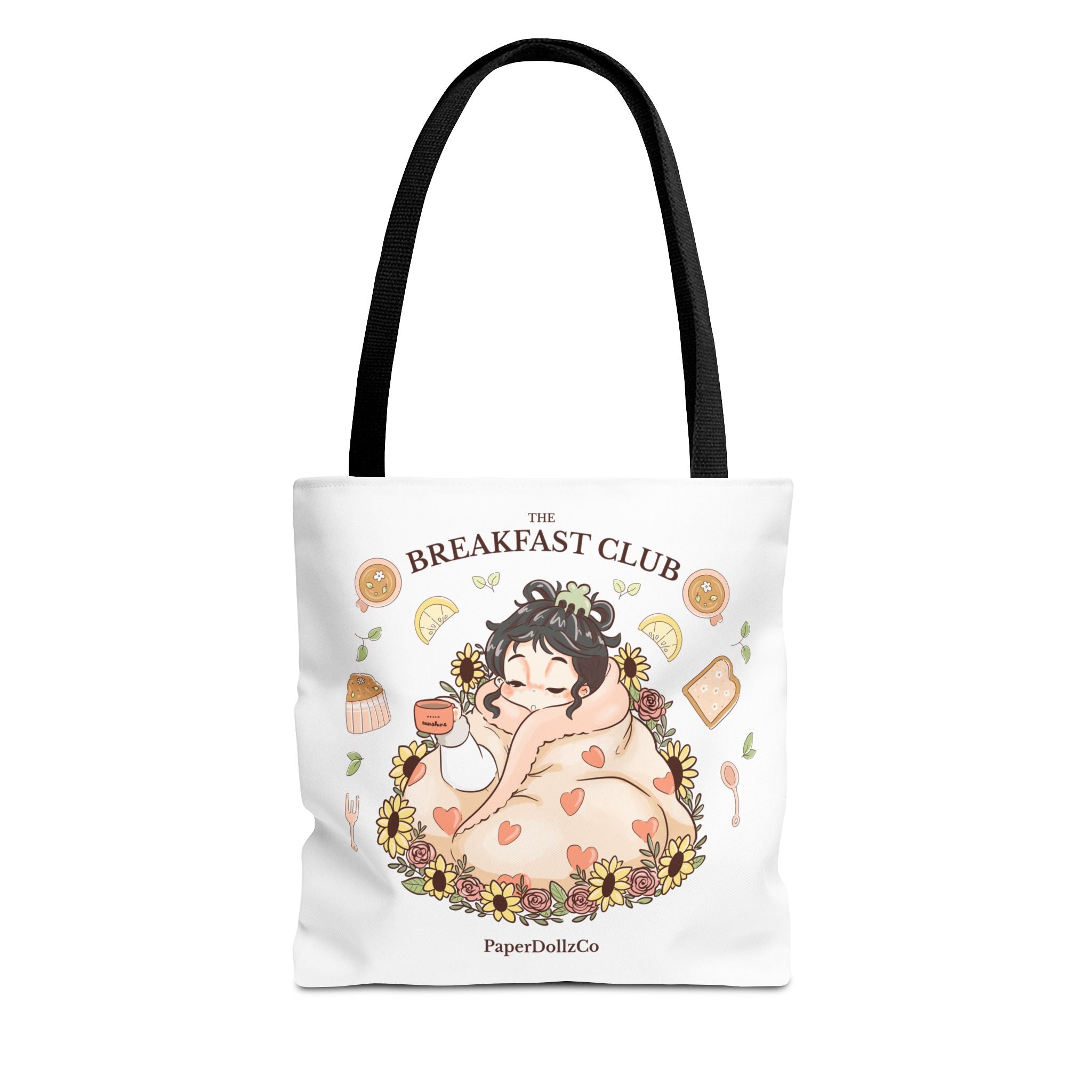 Breakfast Club Tote Bag for Food Lovers, Stylish Grocery Tote, Cute Shopping Bag, Gift for Foodies, Eco-Friendly Accessory | Mulberry Merch