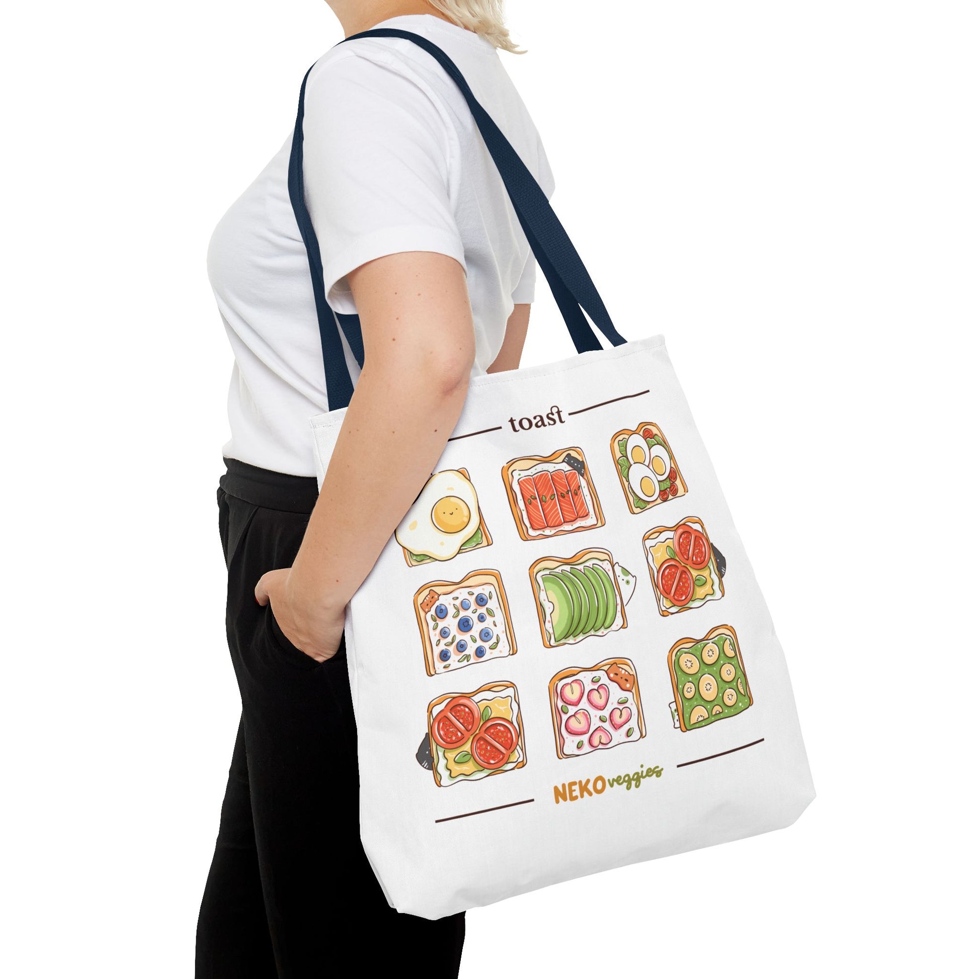 Charming Illustrated Tote Bag - Perfect for Foodies, Tea Lovers, Market Days, Gift Ideas, Home Decor | Merch