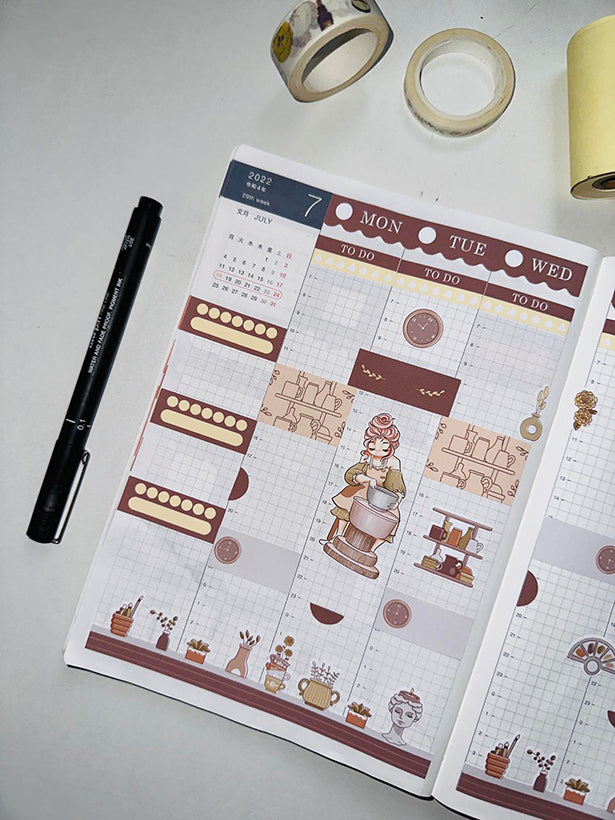 Pottery Shop ( True Passion ) Hobonichi Cousin Weekly Kit - hcwk029
