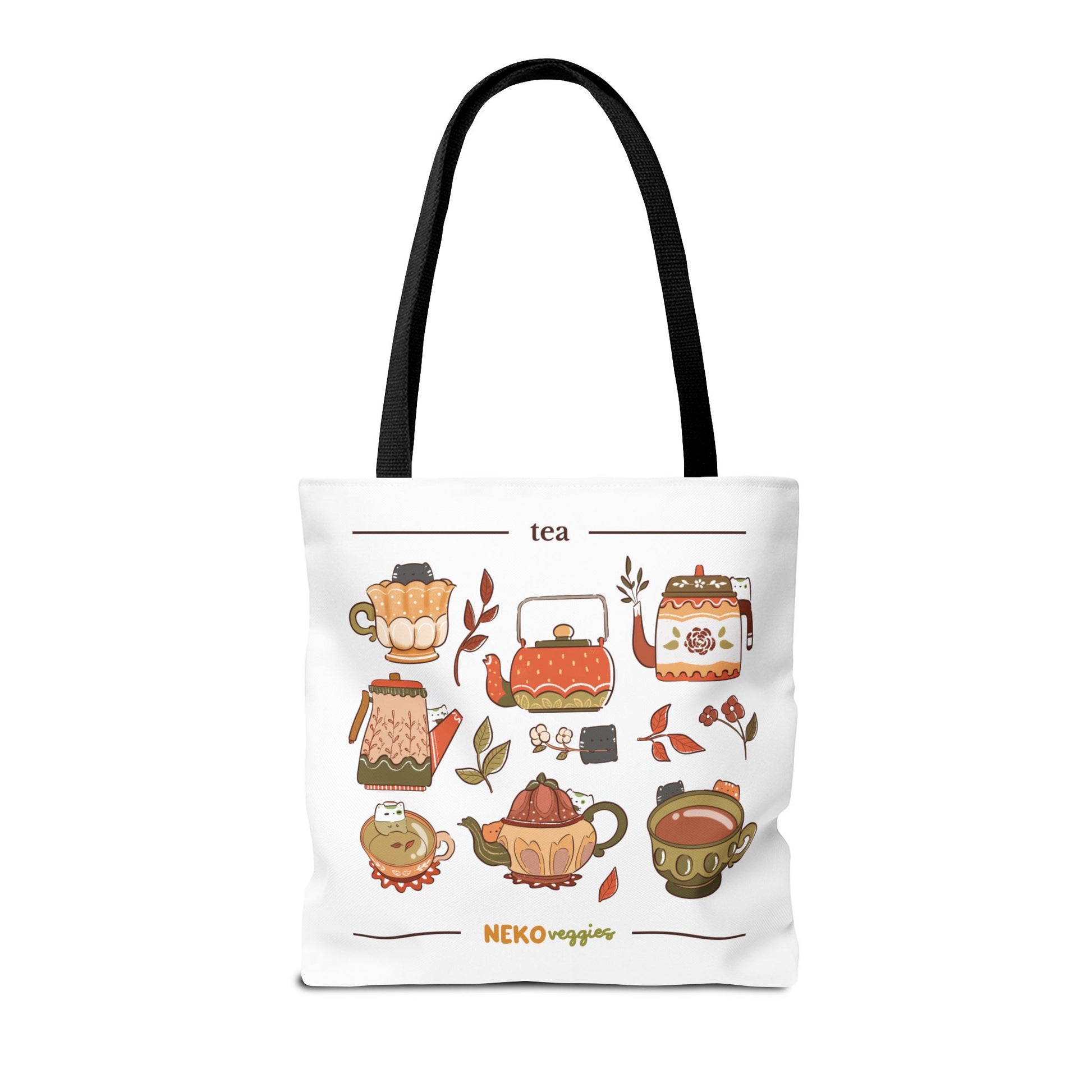 Charming Illustrated Tote Bag - Perfect for Foodies, Tea Lovers, Market Days, Gift Ideas, Home Decor | Merch