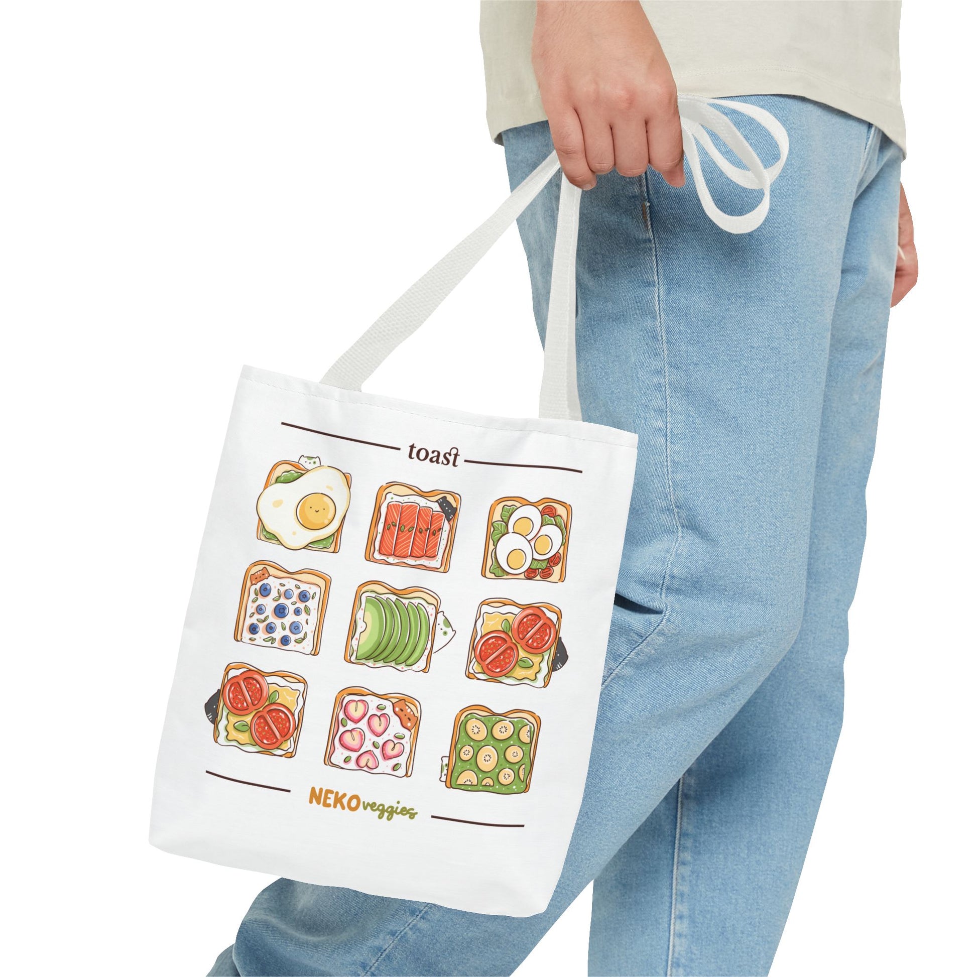 Charming Illustrated Tote Bag - Perfect for Foodies, Tea Lovers, Market Days, Gift Ideas, Home Decor | Merch