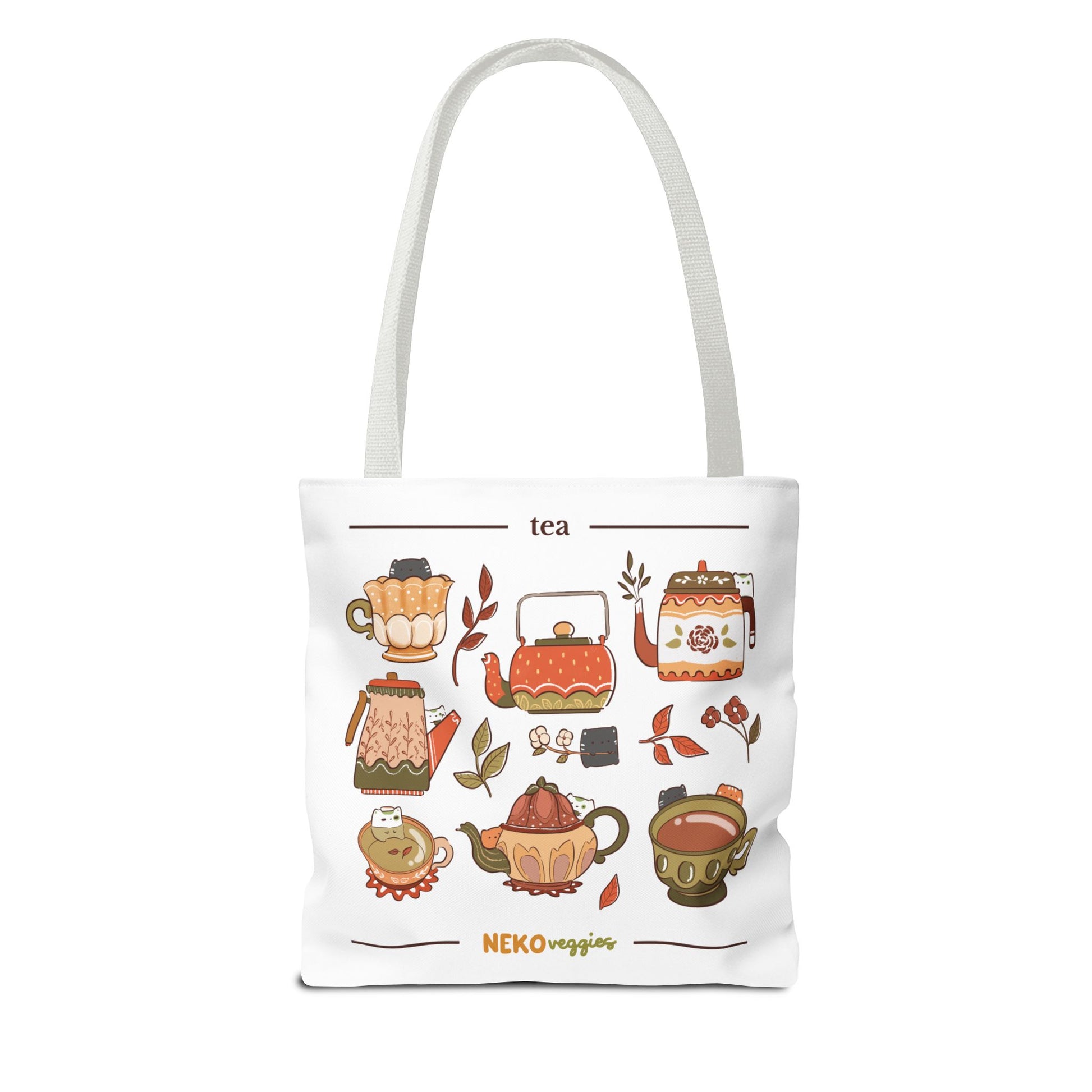 Charming Illustrated Tote Bag - Perfect for Foodies, Tea Lovers, Market Days, Gift Ideas, Home Decor | Merch