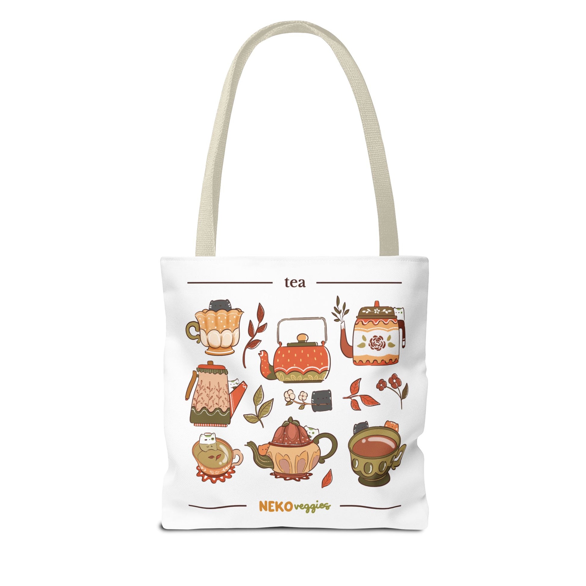 Charming Illustrated Tote Bag - Perfect for Foodies, Tea Lovers, Market Days, Gift Ideas, Home Decor | Merch