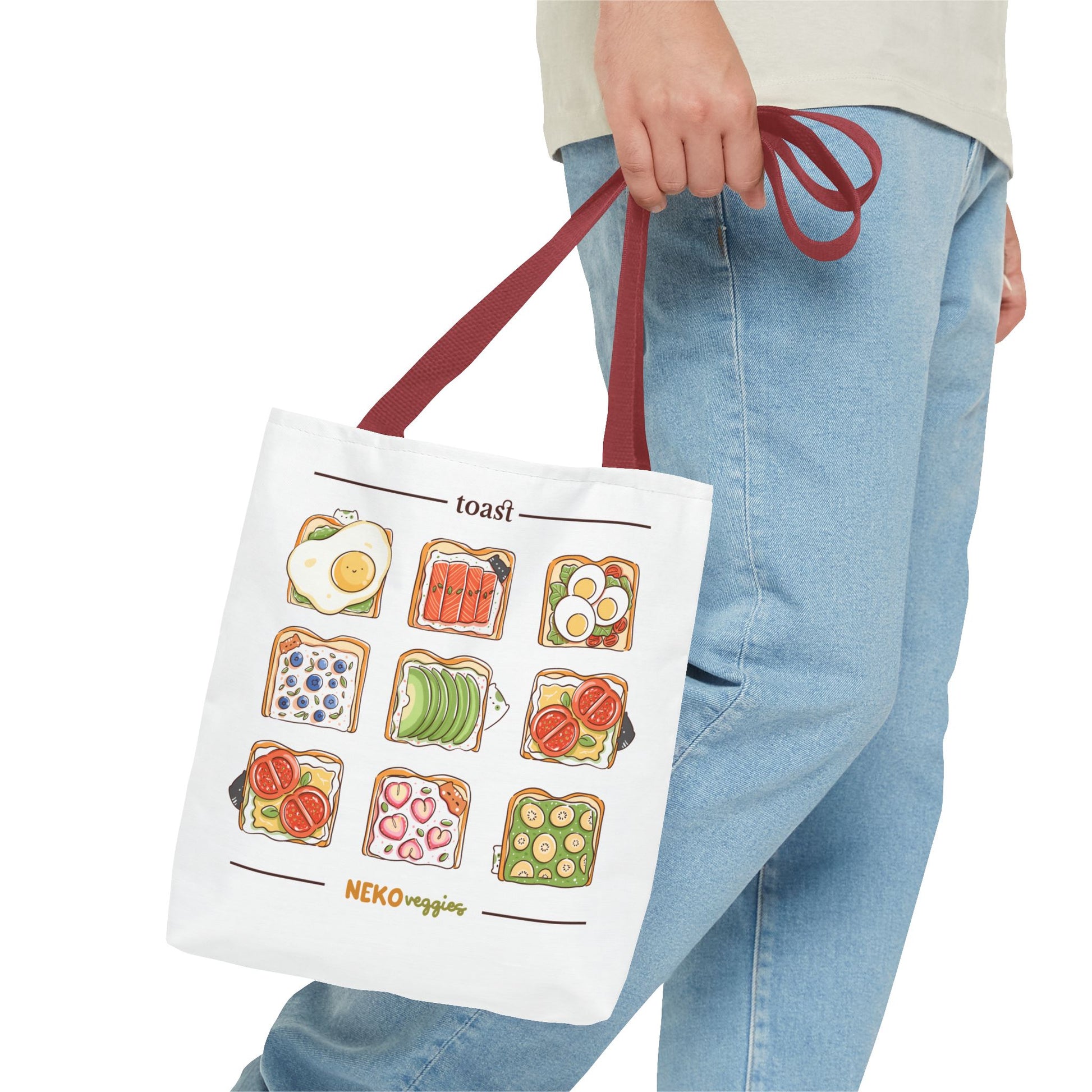 Charming Illustrated Tote Bag - Perfect for Foodies, Tea Lovers, Market Days, Gift Ideas, Home Decor | Merch