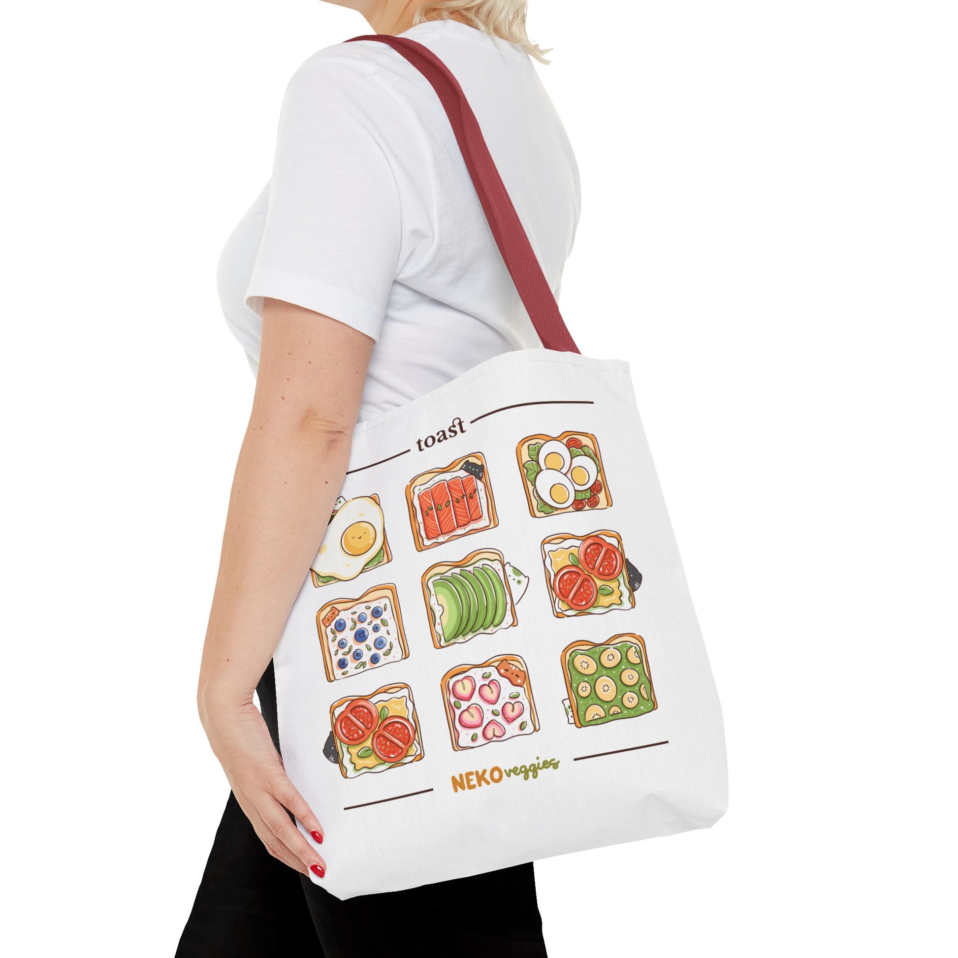 Charming Illustrated Tote Bag - Perfect for Foodies, Tea Lovers, Market Days, Gift Ideas, Home Decor | Merch