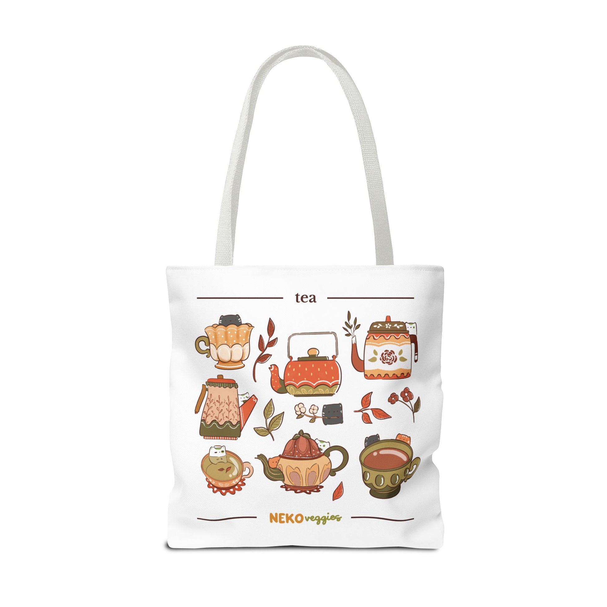 Charming Illustrated Tote Bag - Perfect for Foodies, Tea Lovers, Market Days, Gift Ideas, Home Decor | Merch