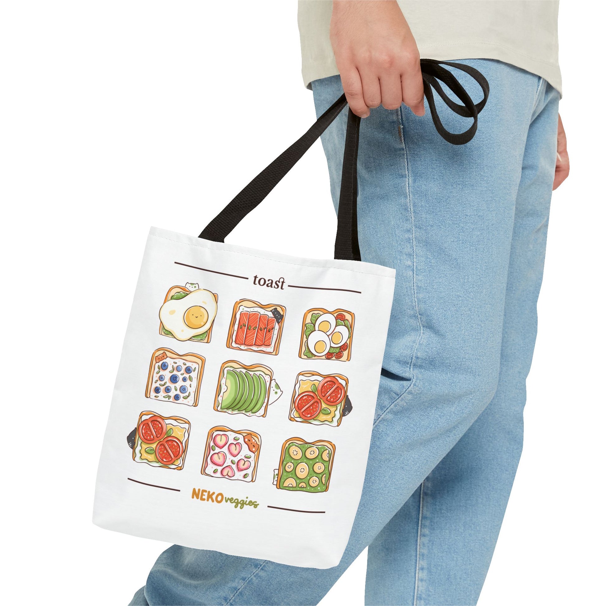 Charming Illustrated Tote Bag - Perfect for Foodies, Tea Lovers, Market Days, Gift Ideas, Home Decor | Merch