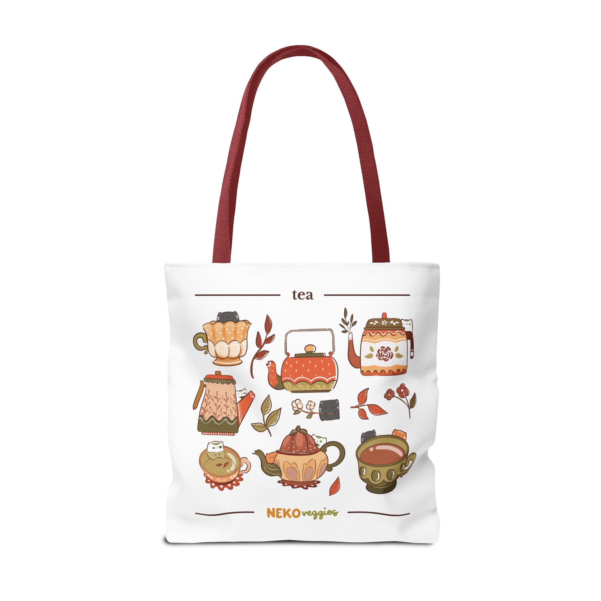 Charming Illustrated Tote Bag - Perfect for Foodies, Tea Lovers, Market Days, Gift Ideas, Home Decor | Merch