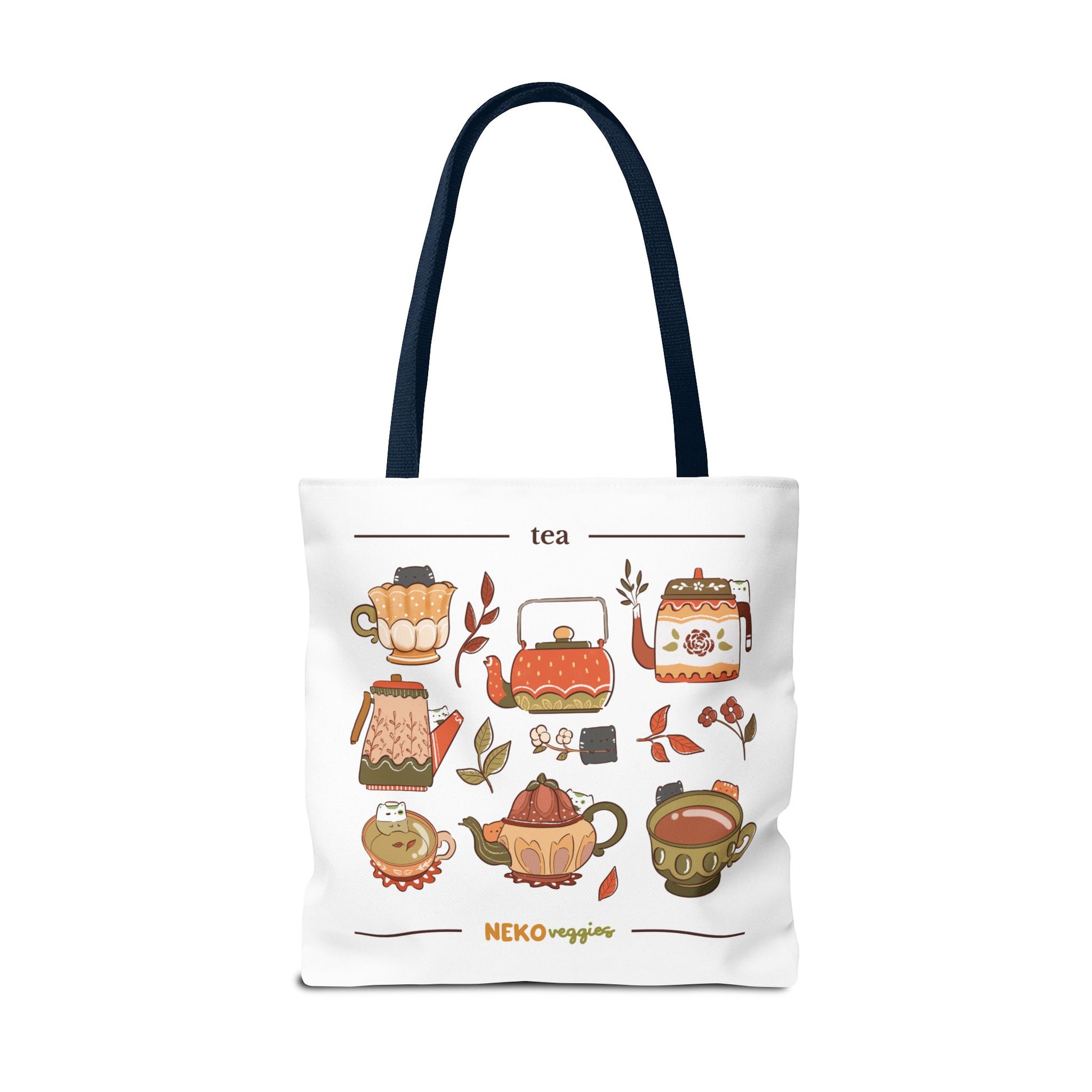 Charming Illustrated Tote Bag - Perfect for Foodies, Tea Lovers, Market Days, Gift Ideas, Home Decor | Merch