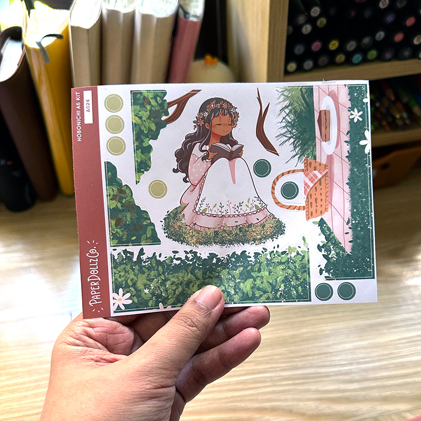 Breezy Spring Blossoming Hobonichi A6 Daily Sticker Kit - a024