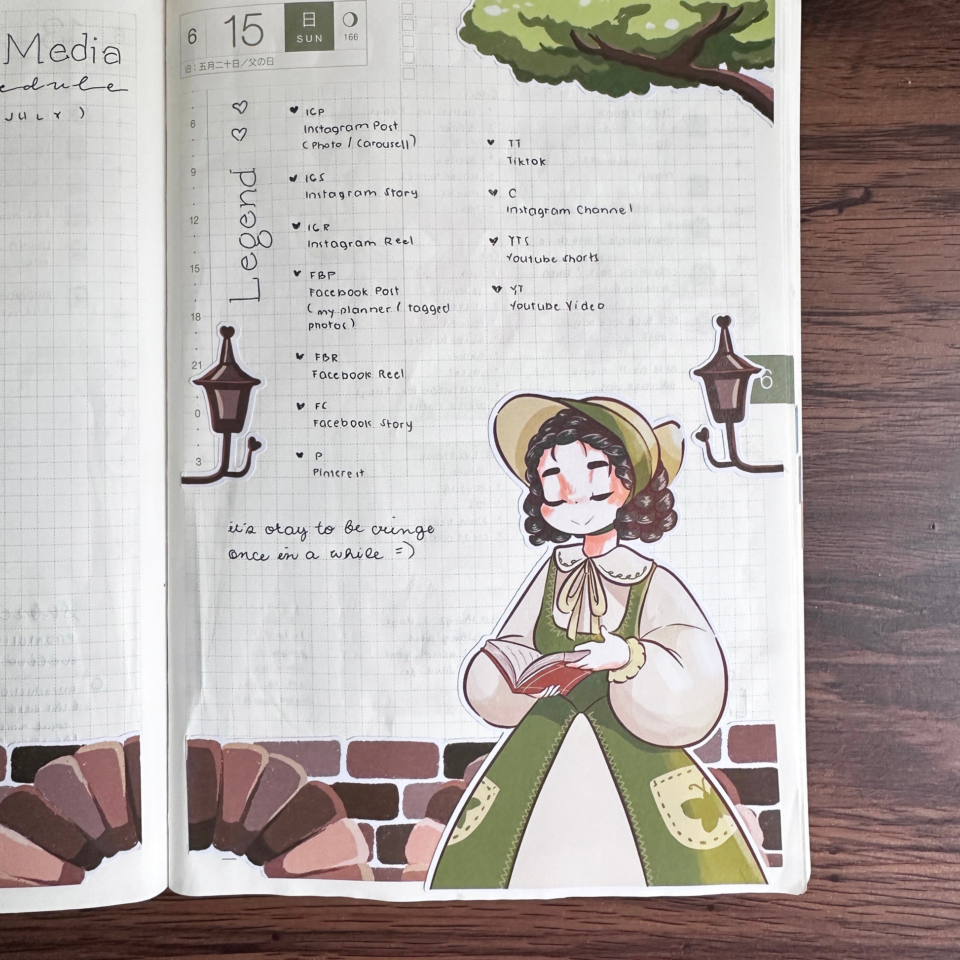 Victorian Muses | Hobonichi | Cousin Daily Sticker Kit | Cd074