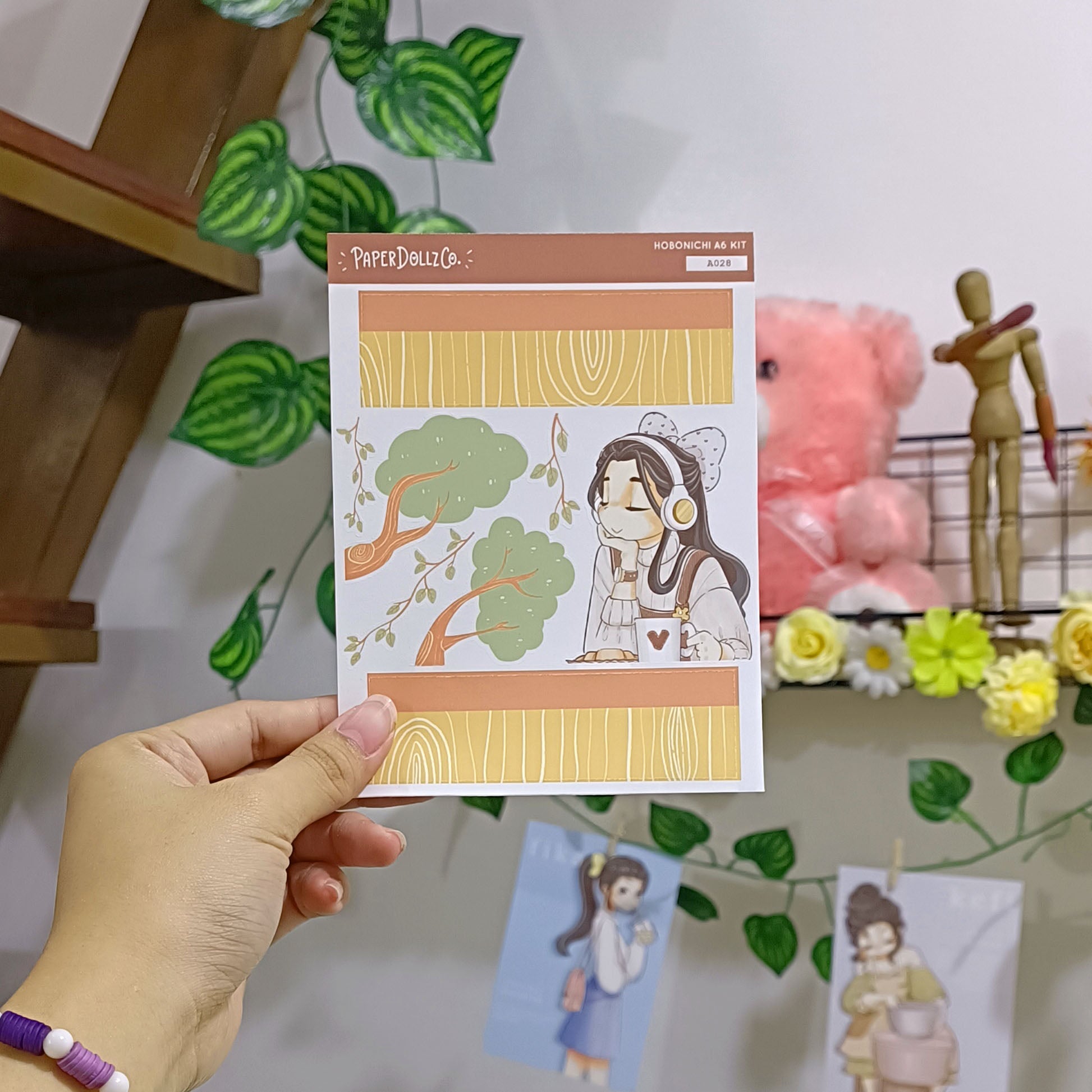 Melomaniac Alone Time Hobonichi A6 Daily Sticker Kit - a028