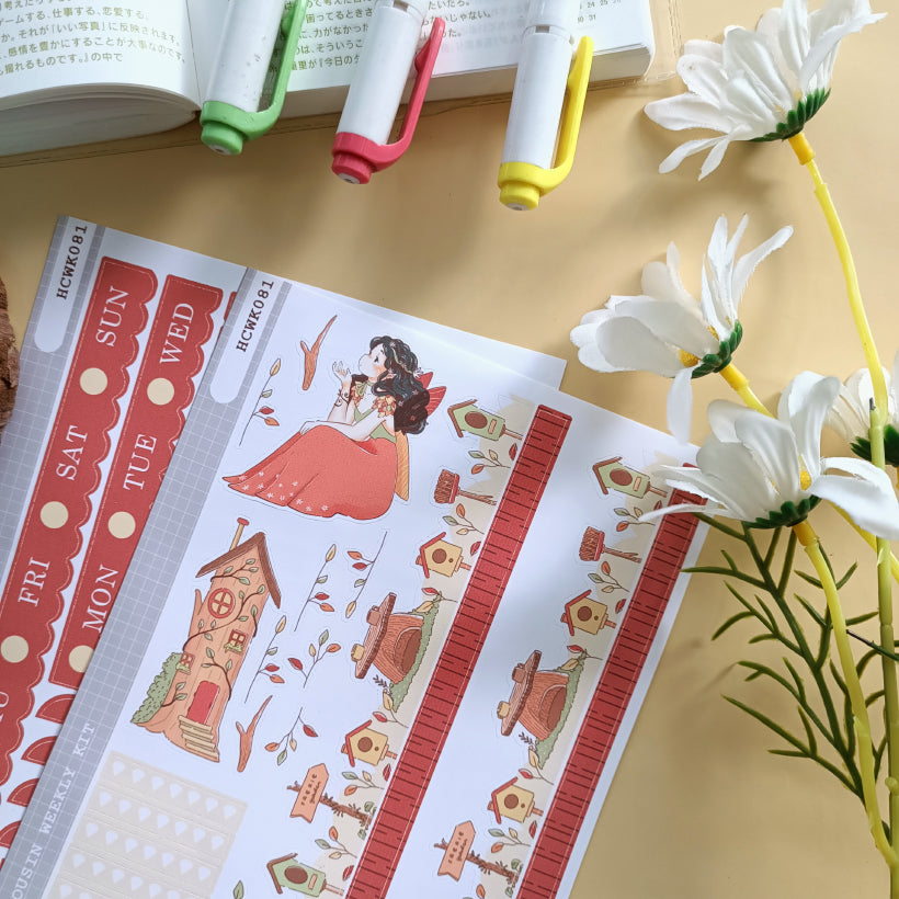 Magical | Fairy Tales | Hobonichi Cousin Weekly Kit - hcwk081