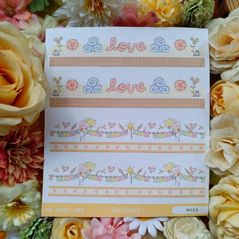 Paperdollzco A5 Border Sticker - w022