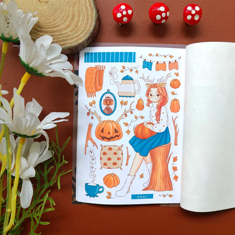 Fluffy Tails PaperDollzCo Planner Sticker Book | CB064
