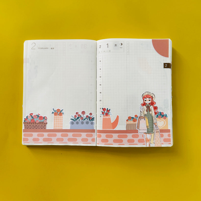 Shopping Love Yourself Hobonichi A6 Daily Sticker Kit - a032