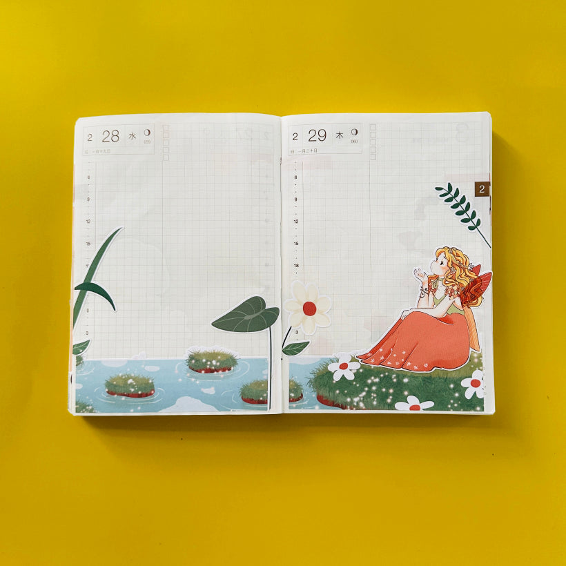 Magical Fairy Tales Hobonichi A6 Daily Sticker Kit - a041