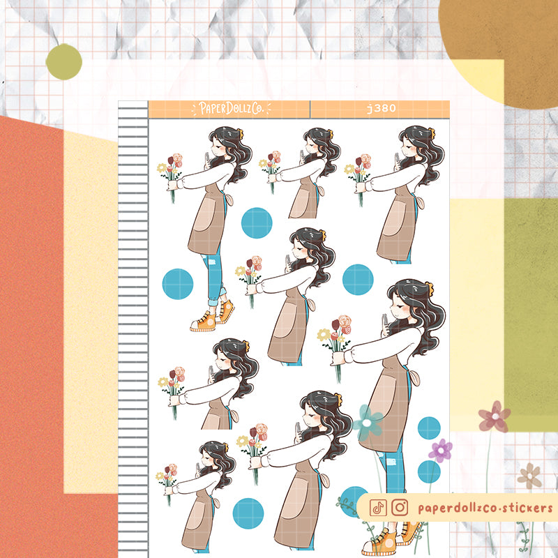Flower Shop True Passion Paperdollzco Planner Stickers | J380