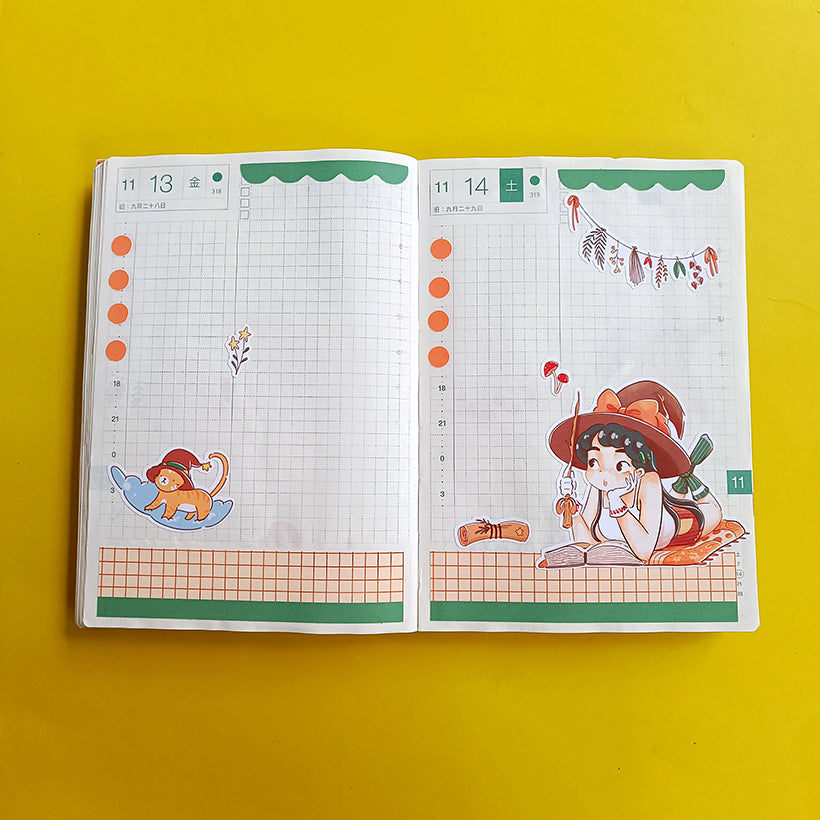 Enchanter Enchanted Hobonichi A6 Daily Sticker Kit - a001