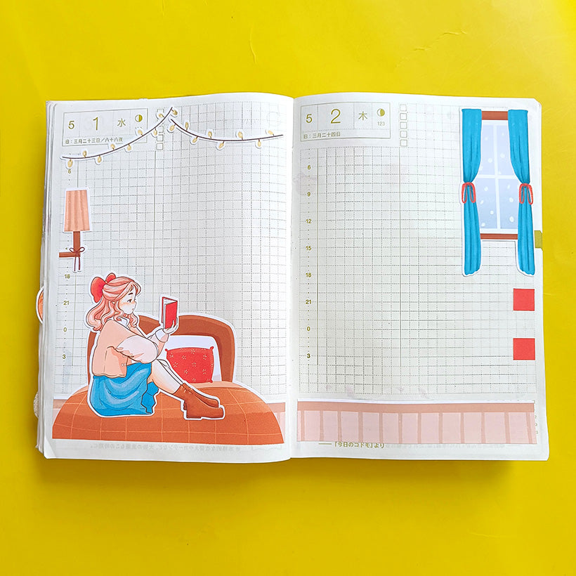 Winter| Winter Solstice Hobonichi A6 Daily Sticker Kit - a072