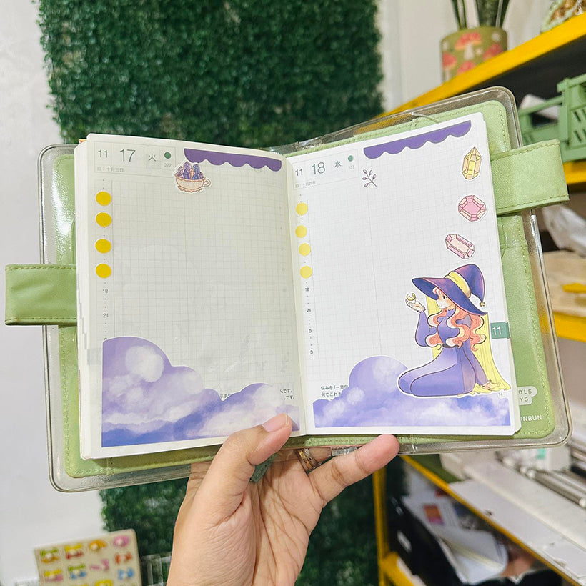 Crystal Enchanted Hobonichi A6 Daily Sticker Kit - a005