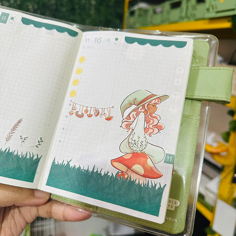 Forest Enchanted Hobonichi A6 Daily Sticker Kit - a004