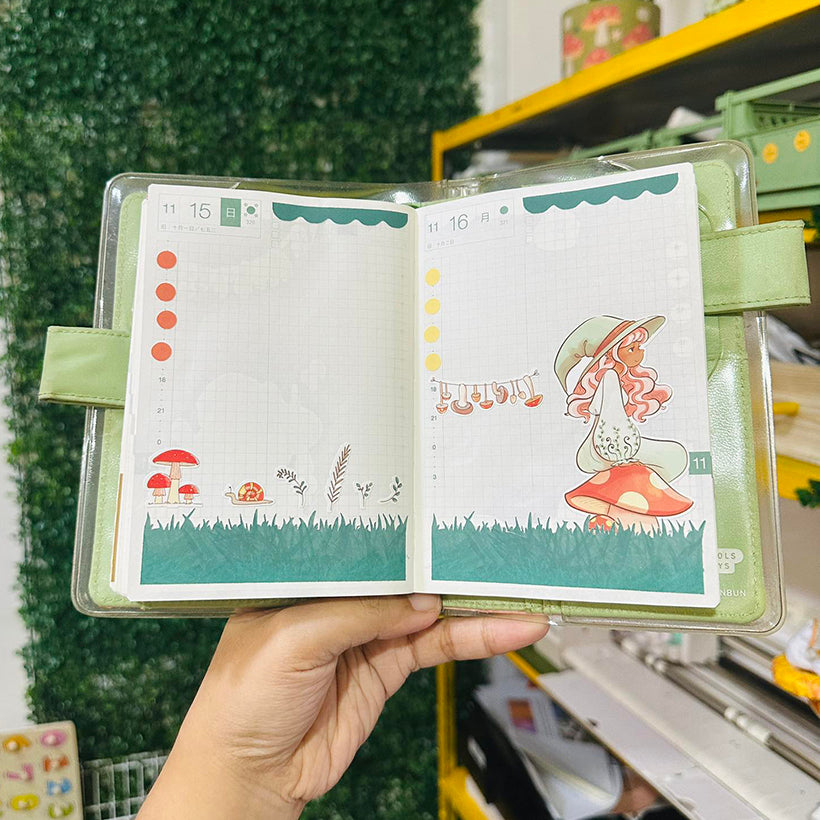 Forest Enchanted Hobonichi A6 Daily Sticker Kit - a004