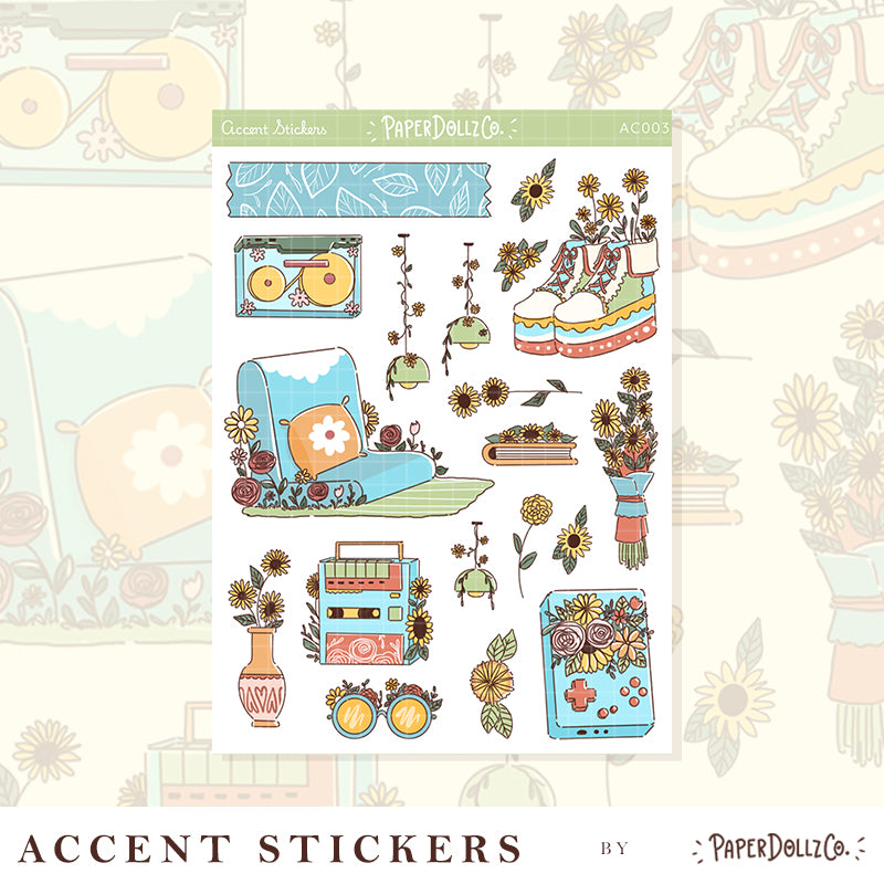 Accent Sticker | PaperDollzCo | ac003