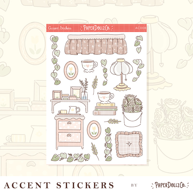 Accent Sticker | PaperDollzCo | ac008
