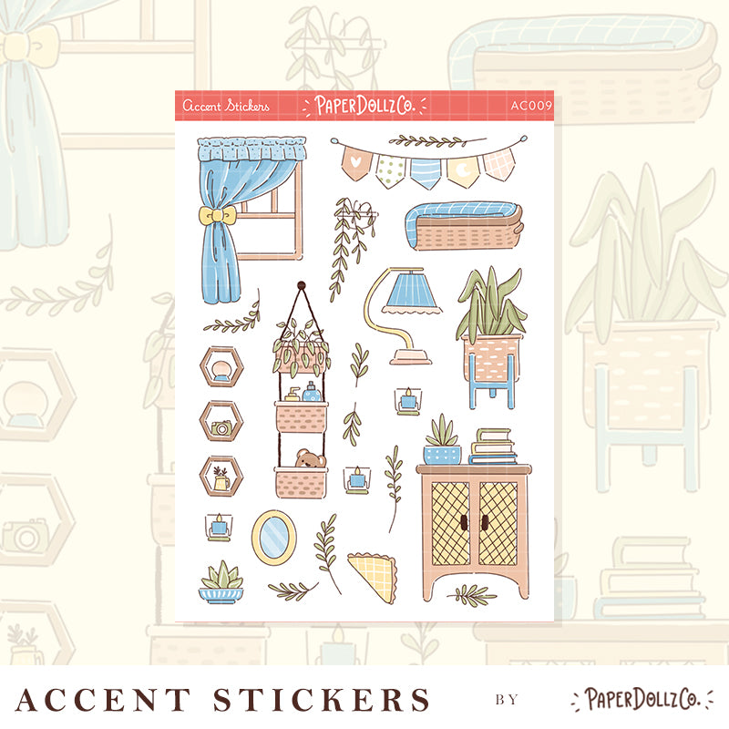 Accent Sticker | PaperDollzCo | ac009