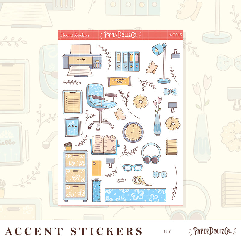 Accent Sticker | PaperDollzCo | ac013