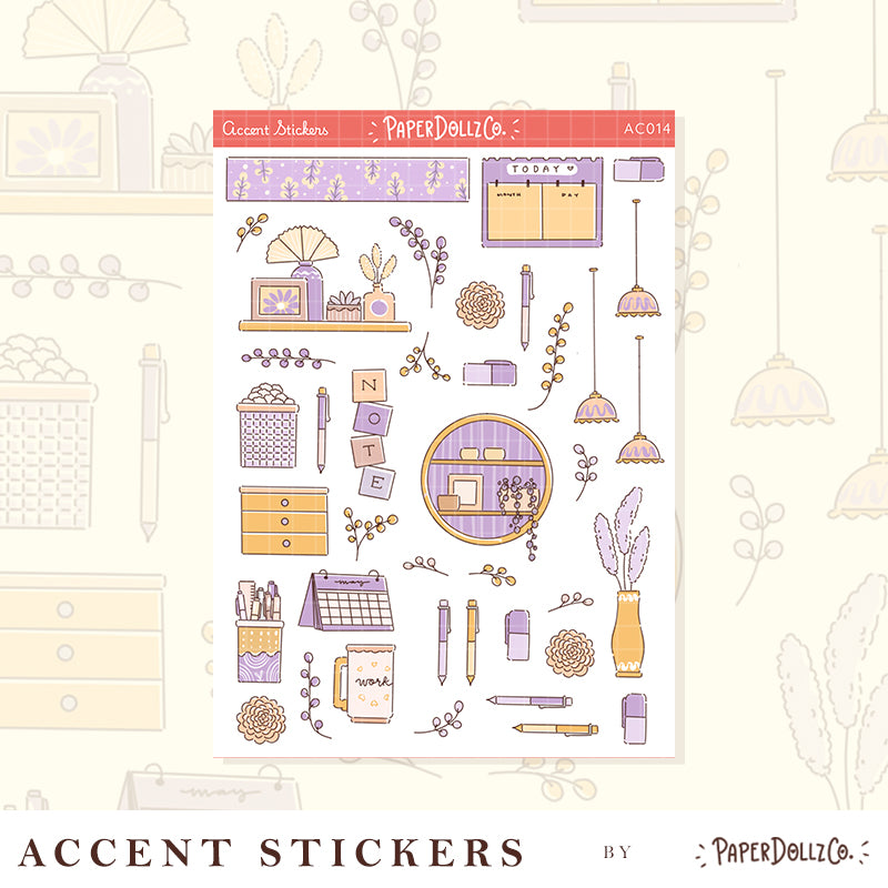 Accent Sticker | PaperDollzCo | ac014