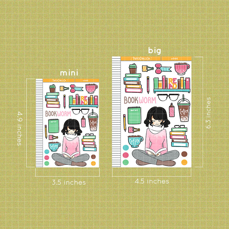 Bookworm | Collections Sticker | C046