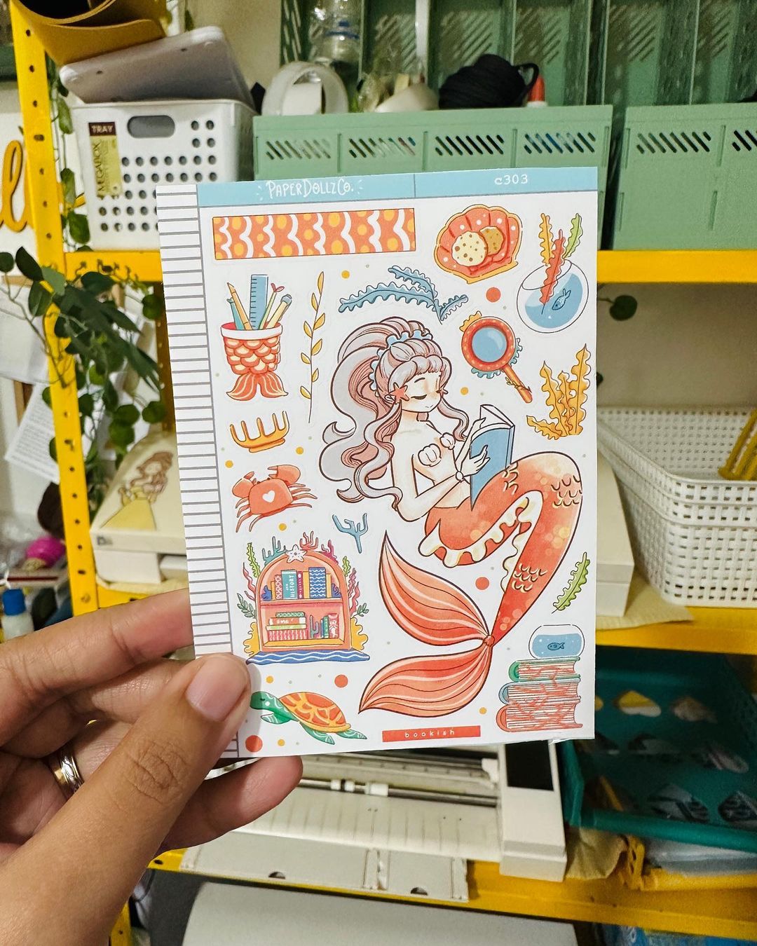 Bookish | The Modern Mermaids | Collections Stickers | C303
