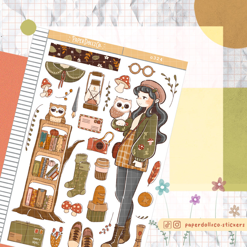 Owl | Birds of Autumn | Collections Stickers | C324