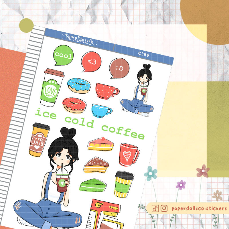 Ice Cold Coffee Collections Sticker | C389
