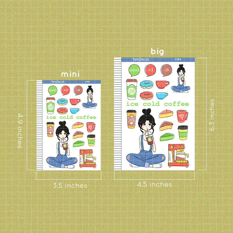 Ice Cold Coffee Collections Sticker | C389